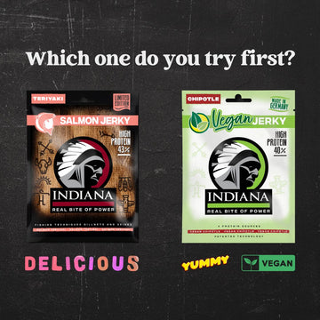 New exciting products from Indiana -  Salmon Teriyaki and Vegan Chipotle