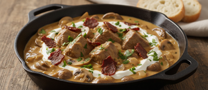Beef Stroganoff with Beef Cubes and Jack Link’s Original Beef Jerky
