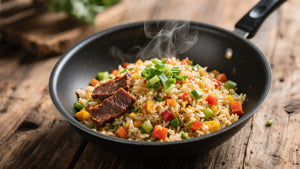 Spicy Jerky Fried Rice