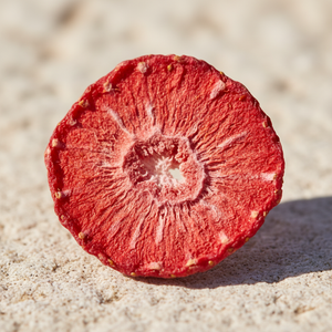 KoRo Freeze-Dried Strawberry Slices 350g — macro detail