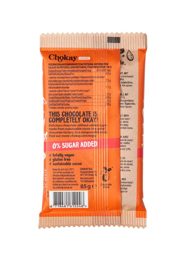 Chokay Bar Dark Almond Sea Salt