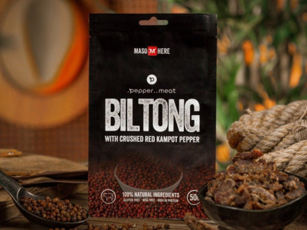 Maso Here Biltong Beef with Red Campot Pepper