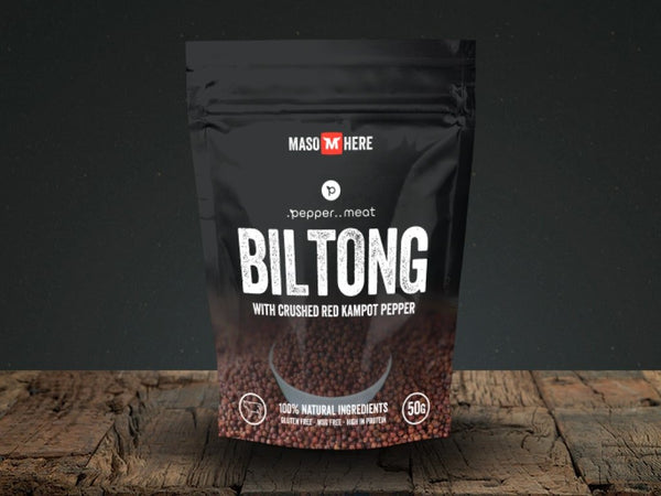 Maso Here Biltong Beef with Red Campot Pepper