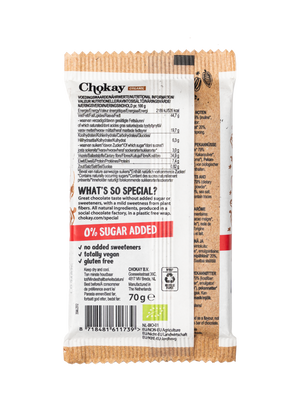 Chokay BIO Bar Extra Dark Caramel Pecan