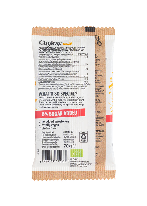 Chokay BIO Bar Extra Dark Caramel Peanut