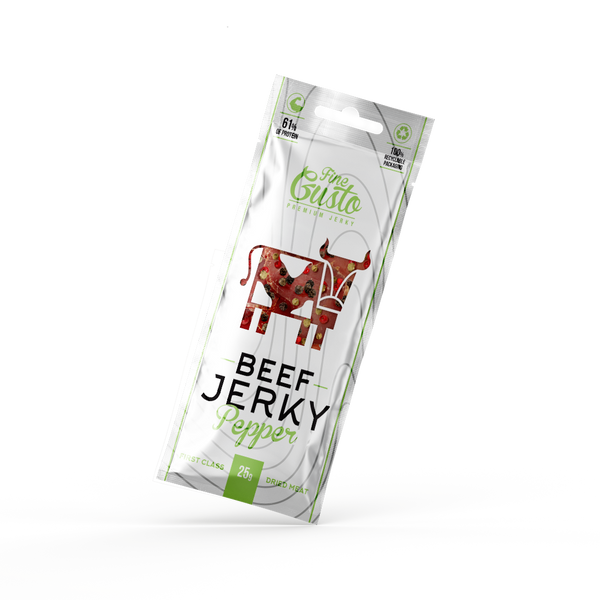 Fine Gusto Beef Jerky Pepper