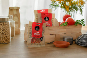 Sea Snacks Dried Pink Salmon fillet strips