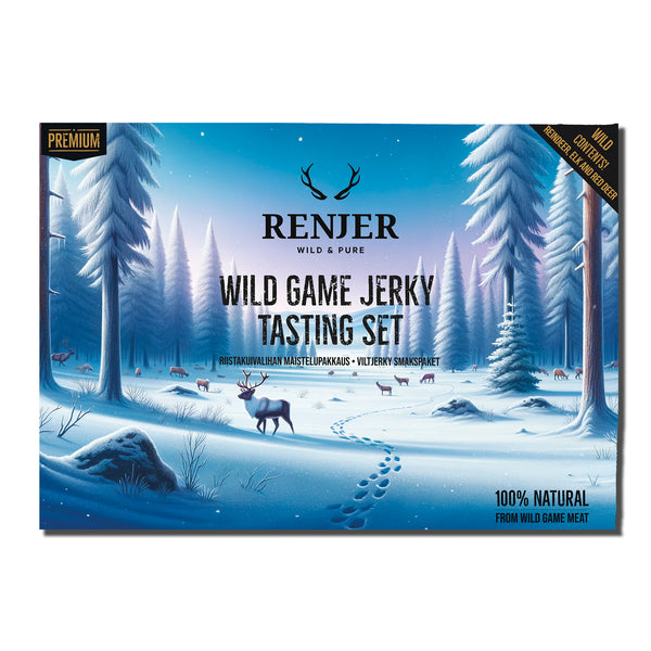 Renjer Wild Game Jerky Tasting Box 5-pack