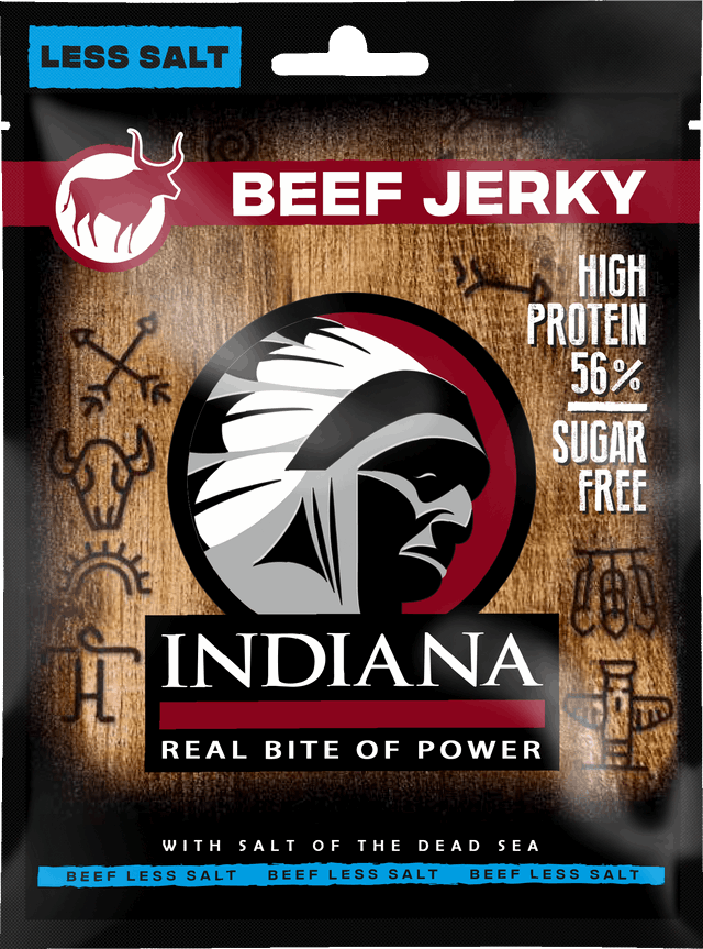 Indiana Jerky Oksekød Mindre Salt
