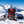 Biltong Premium Biltong Piri Piri in the snow next to touring skis and poles on a sunny winter day in the mountains, AI-generated image