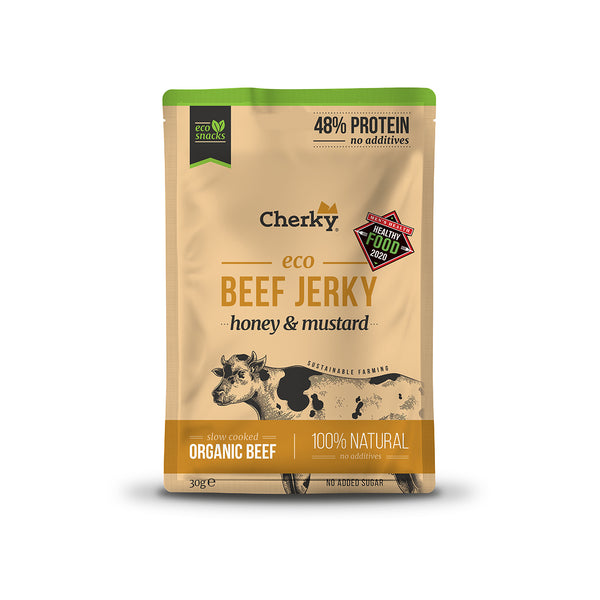 Cherky Beef Jerky Honing Mosterd