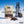 KJØ Spicy Beef Jerky in the snow next to touring skis and poles on a sunny winter day in the Alps, AI-generated image