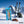 Mr. Beast Feastables Almond in the snow next to touring skis and poles on a sunny winter day in the Alps, AI-generated image