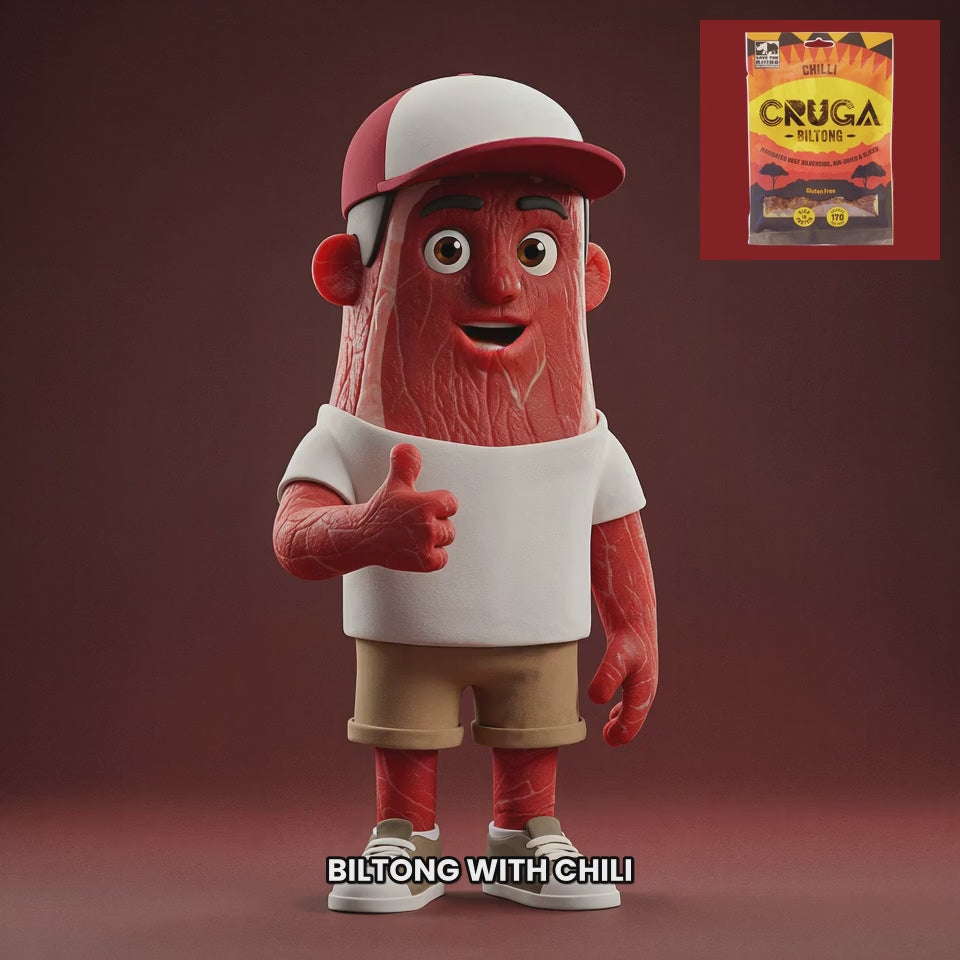 Chuck mascot cruga-biltong-chilli