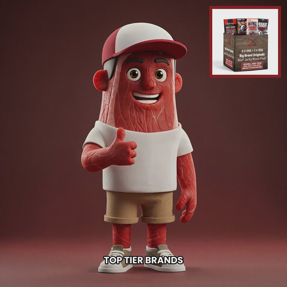 Chuck mascot big-brand-originals-beef-jerky-mixed-pack-125g
