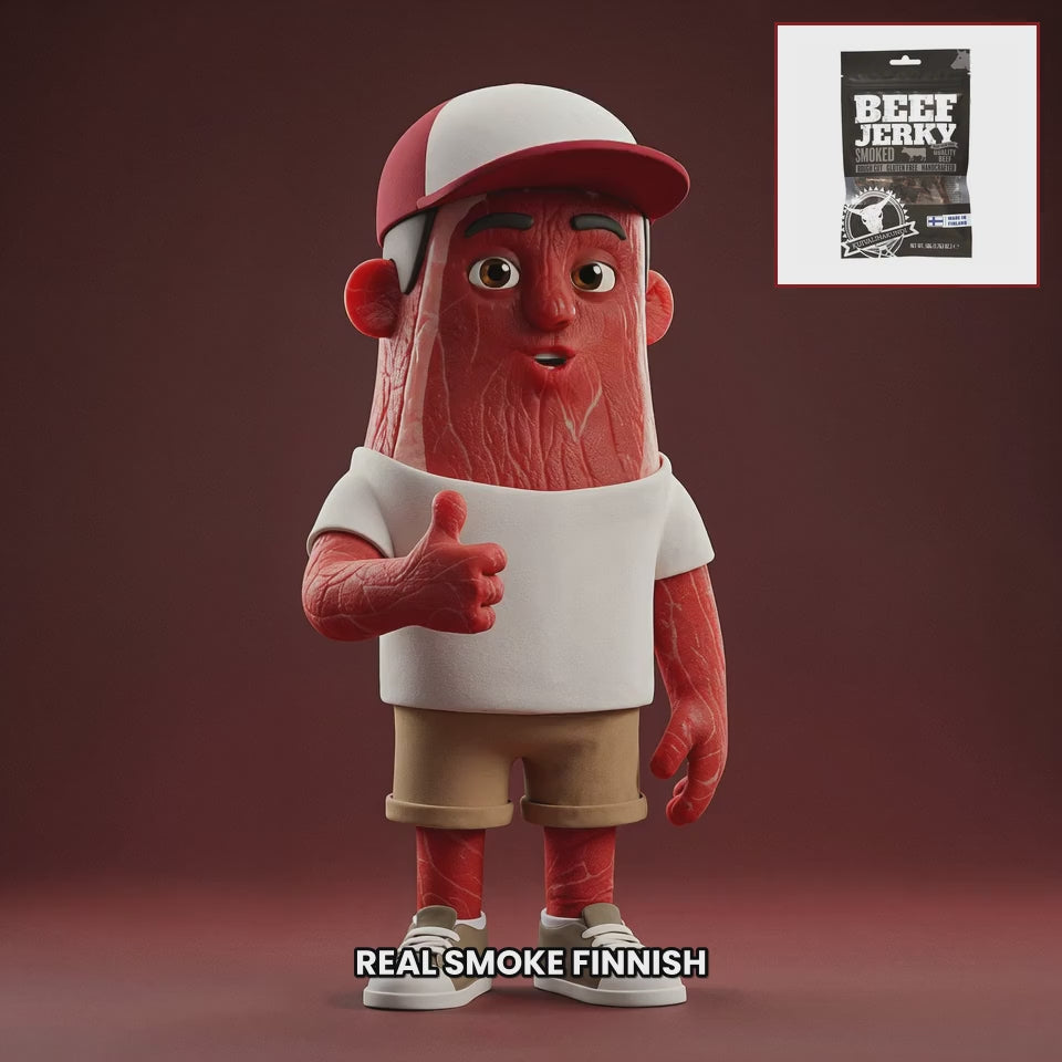 Chuck mascot kuivalihakundi-beef-jerky-smoked EN
