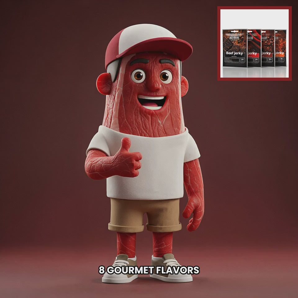 Chuck mascot meat-makers-gourmet-mix-8x30g