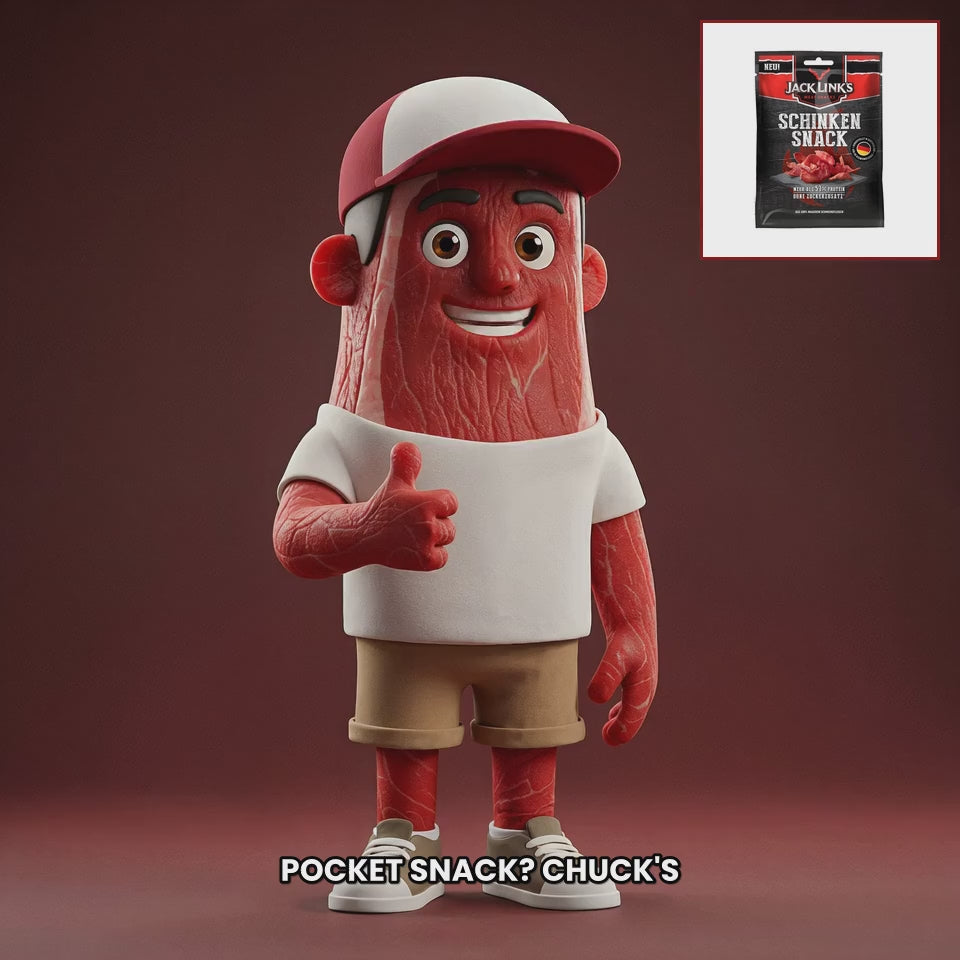 Chuck mascot jack-links-ham-snack EN