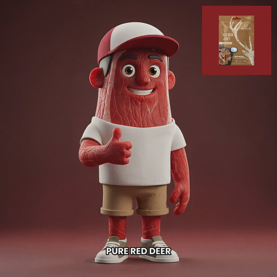 Chuck mascot renjer-red-deer-jerky-sea-salt