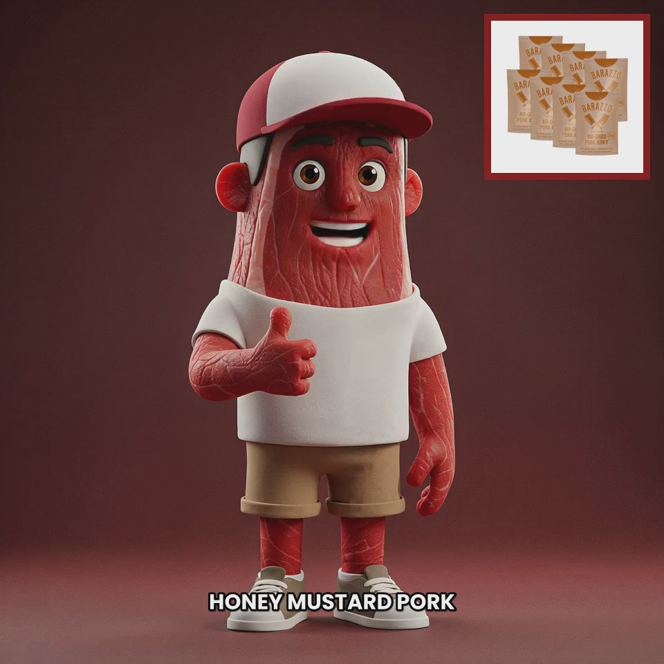 Chuck mascot barazzo-pork-jerky-honey-mustard-1-kg-8x125g