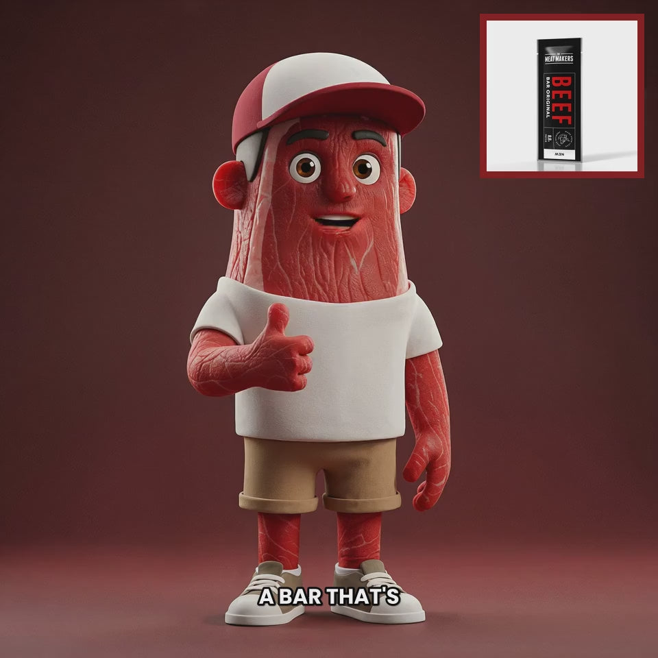 Chuck mascot meat-makers-beef-bar-original-25g