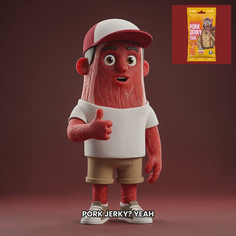Chuck mascot bejerky-pork-jerky-original