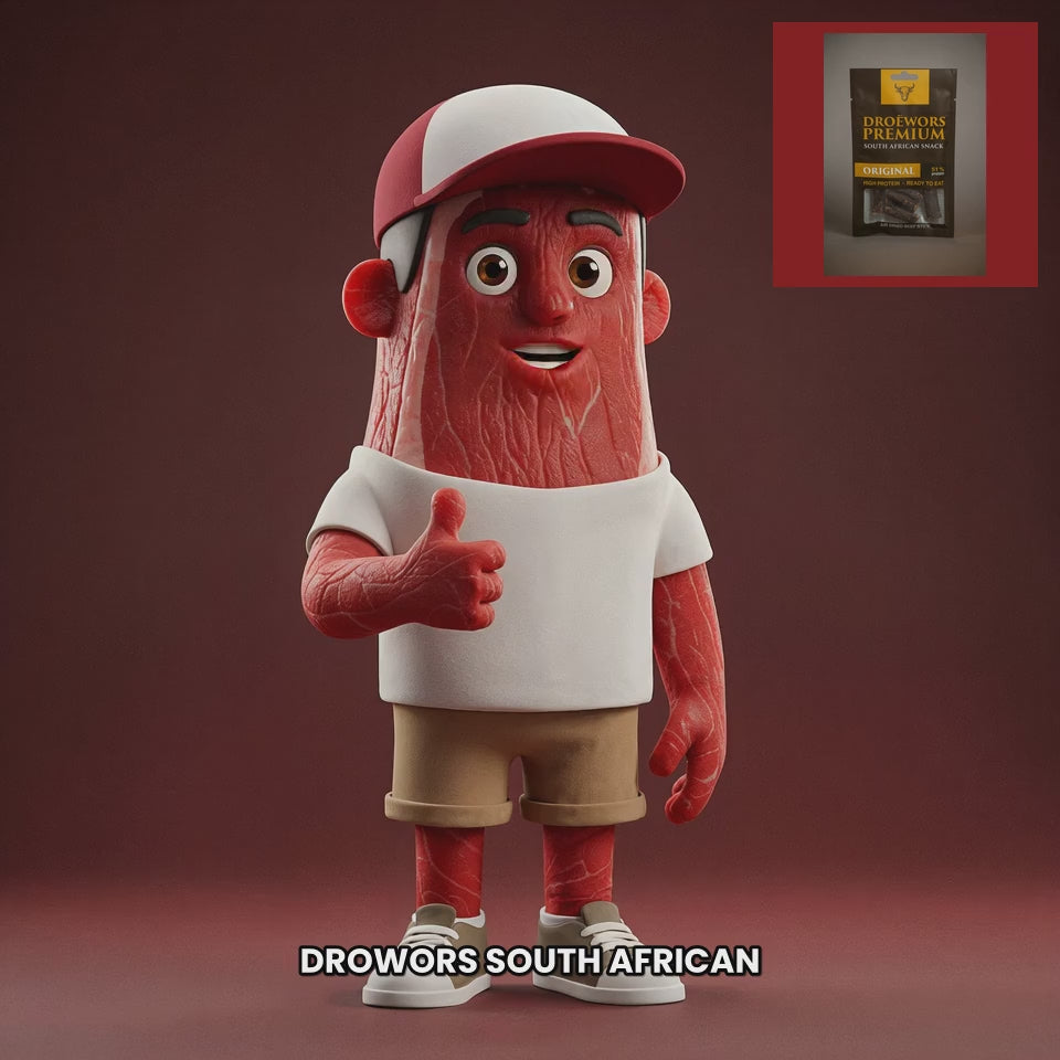 Chuck mascot biltong-premium-droewors-original