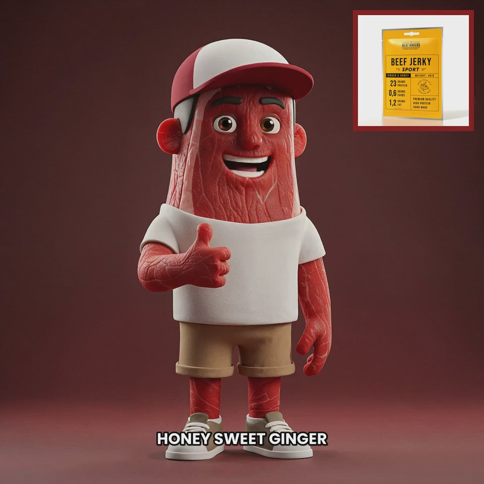 Chuck mascot beef-ginger-honey-sports-40g