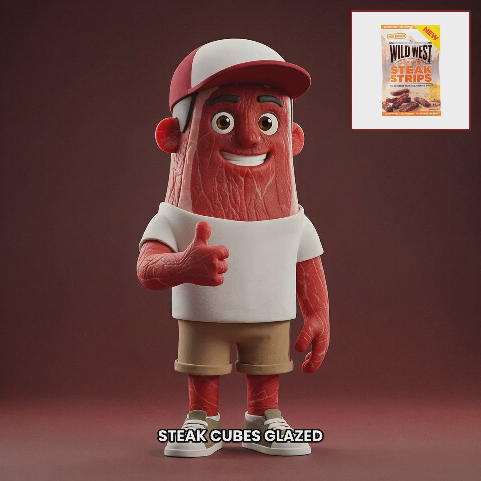 Chuck mascot wild-west-steak-strips-honey-bbq EN