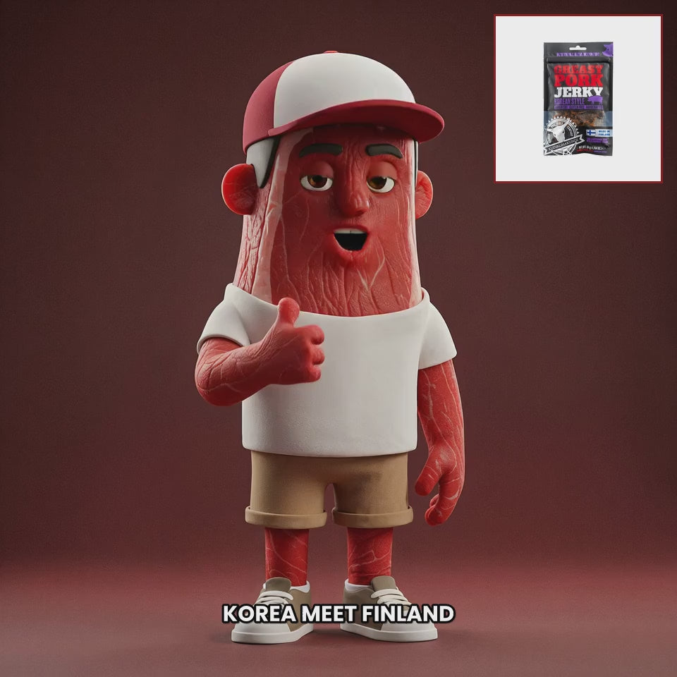 Chuck mascot kuivalihakundi-greasy-pork-jerky-korean-style EN