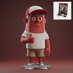 Chuck mascot indiana-jerky-beef-peppered EN
