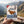 Hand holding QINA Eland Snapstick Biltong Chilli in front of an alpine mountain landscape, AI-generated image