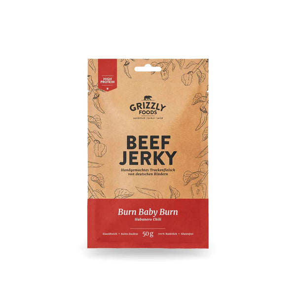  Grizzly Foods Beef Jerky Burn Baby Burn