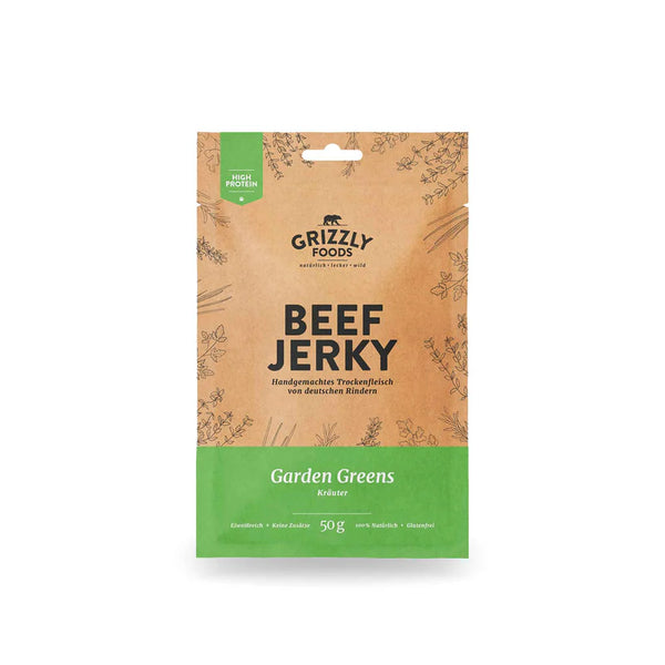 Grizzly Foods Beef Jerky Garden Greens