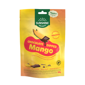 Sunshine Delights Dippies Dark Chocolate Mango 100 g bag