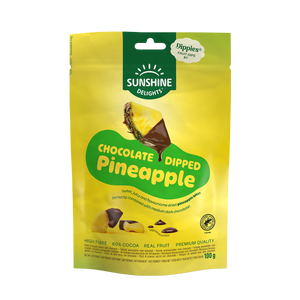 Sunshine Delights Dippies Dark Chocolate Pineapple 100 g bag