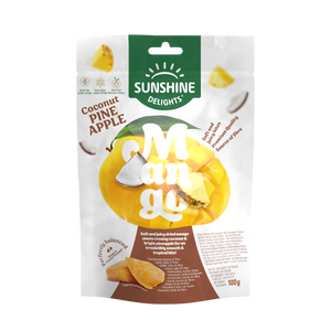 Sunshine Delights Fruit Fusion Coconut Pineapple Mango 100 g bag