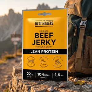 Meat Makers Beef Jerky Lean Protein Original 40g lifestyle