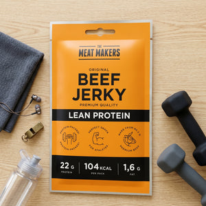 Meat Makers Beef Jerky Lean Protein Original 40g lifestyle