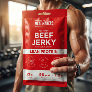 Meat Makers Beef Jerky Lean Protein Peppered 40g lifestyle