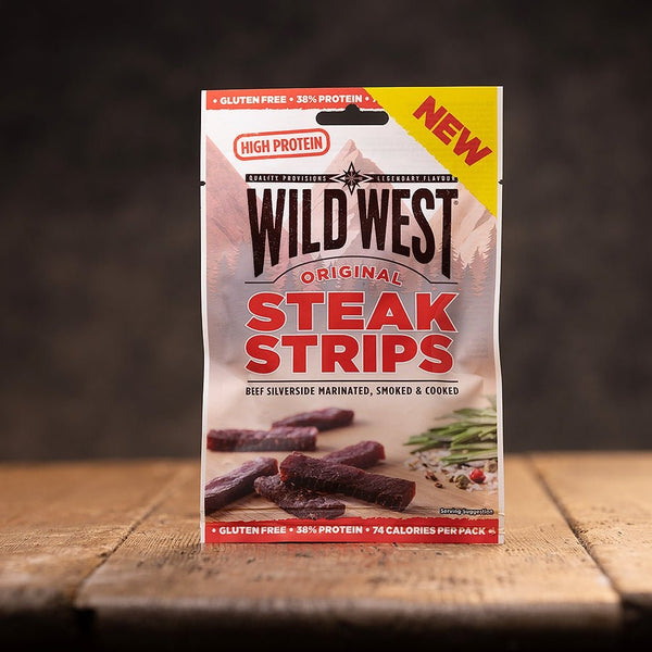 Wild West Steak Strips Original - Jerky Store Europe